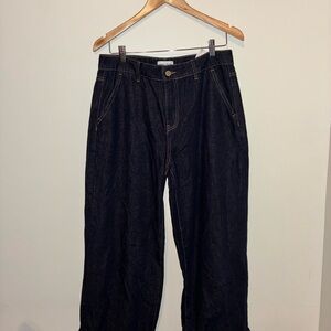 Urban Revivo Wide Leg Jeans Size 10 Dark Wash Denim NWT